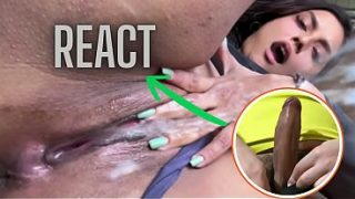 Reacting to a naughty Brazilian woman rubbing her beautiful little pussy.