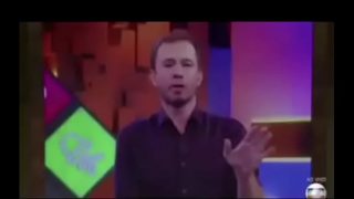 Tiago Leifert Comendo cu de coreano ao vivo