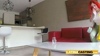 I knew this LATINA REDHEAD was too good for her BOYFRIEND before she sat down