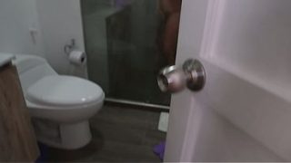 Latina MILF gets fucked by her stepson after getting out of the shower – TheYoungNico
