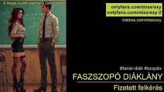 Faszszopó diáklány – magyar audio