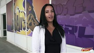 GERMAN SCOUT – Brown Skin Inked Molly Lollipop Pick Up for First Casting Fuck