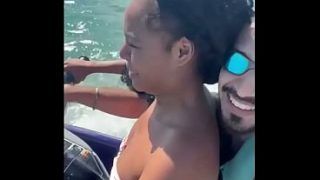 Horny Brazilian Bride Betrays Husband on Honeymoon Trip Fucking the Muscular Jetski Coach Big Dick While Hubby is Away